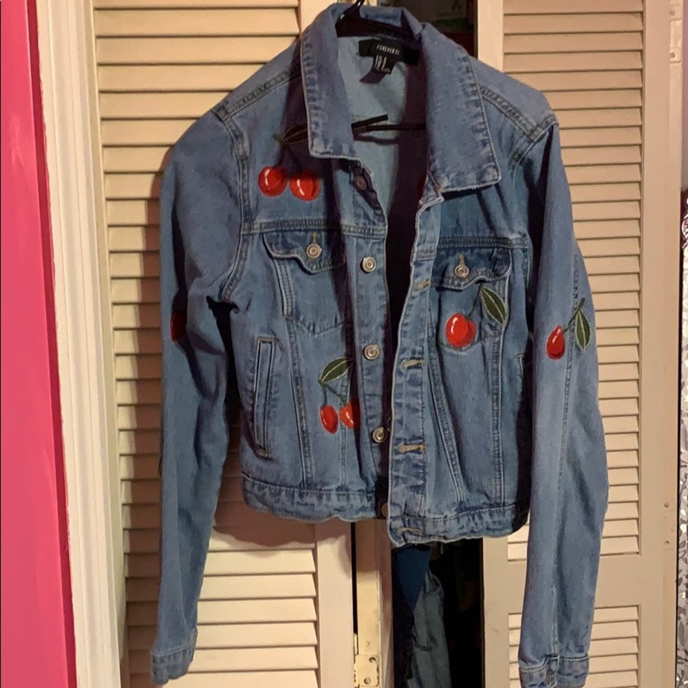 Cherry Jean Jacket